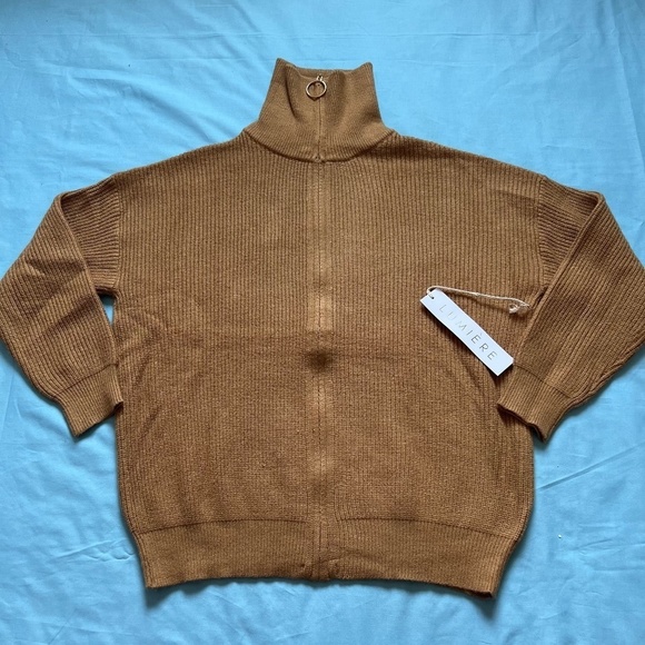 Nwt Lumiere X Urban Outfitters Burnt Orange Knit Sweater - Picture 1 of 5